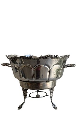 Rechaud Prata trabalhado s/ tampa 12L