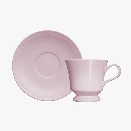 Xícara Chá Cottage Rosa bebe