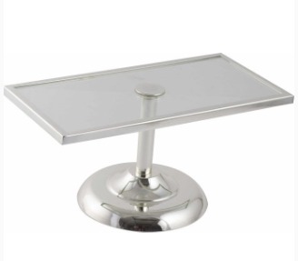 PORTA DOCE RETANGULAR PRATA LUNNE