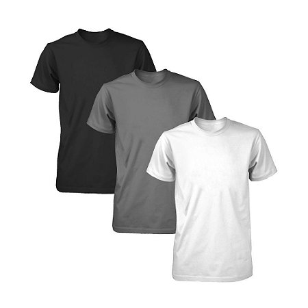 Kit 3 Camisetas Dry Fit Masculina 100% Poliester Academia Tamanho