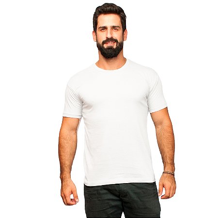 Camiseta Slim Masculina Básica Algodão Part.B Branco