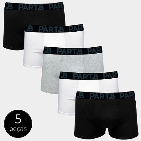 Kit Cueca Boxer Part.B Truck 5 Peças Colors