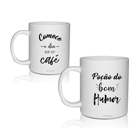 Canecas com Frases Criativas / Canecas criativas de Café - 2 peças