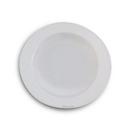 Prato Melamina Branco Fundo - 25cm (Ideal para refeição)