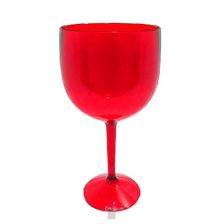 Taça de Gin Acrílico Vermelha - Acrilico PS