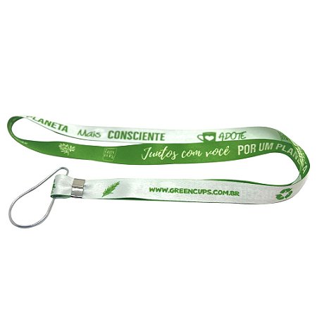 Cordão Tirante Green Cups® com argola pera para canecas