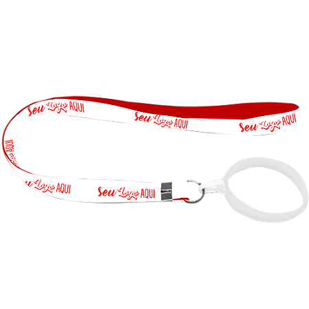 Cordão Tirante Personalizado com porta copo de silicone