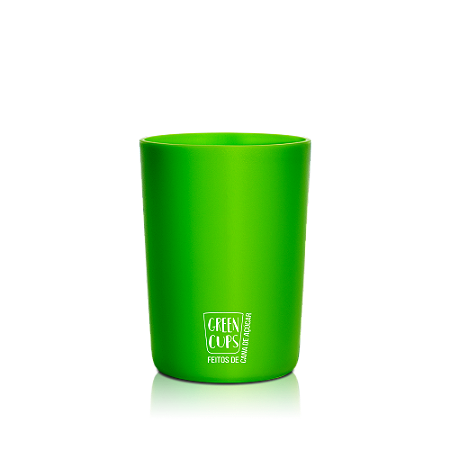 Copo Ecológico 320ml - Green Cups Cana de Açúcar Verde (Personalizado acima de 100 peças)