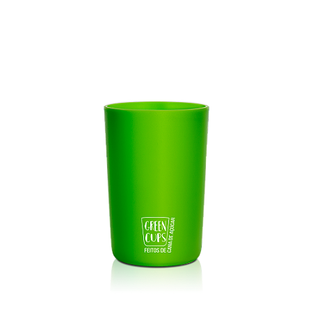 Copos Ecológico 200ml - Green Cups® Cana de Açúcar Verde (Copo Para personalizar)