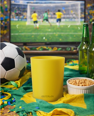 DUPLICADO - Copo de Whisky On The Rocks 300ml Policarbonato Amarelo