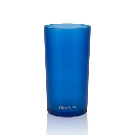 Kit 6 Copos Long Drink 280ml Azul Translucido - Policarbonato