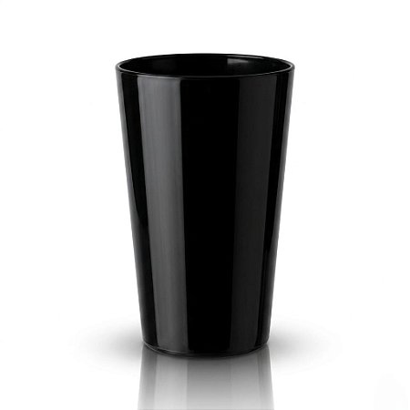 Kit 6 Copos Policarbonato Preto 500ml