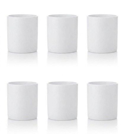 Kit 6 Copos Acrílicos Branco 320ml