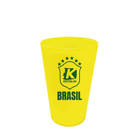 Copo Caldereta 360ml Amarelo- Copa do Mundo personalizado
