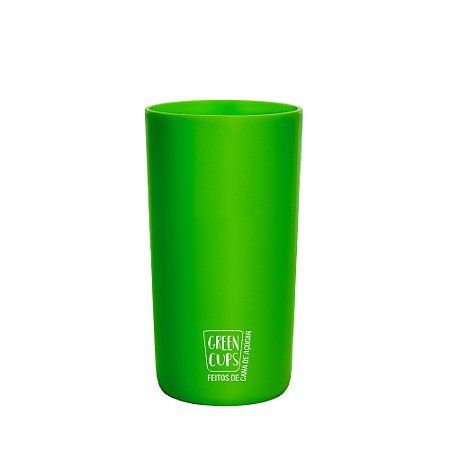 Copo Reutilizavel Personalizado 500ml - Green Cups® Cana de Açúcar Verde