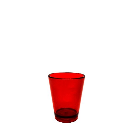 Copo Tequila Plástico Vermelho -  Acrilico PS