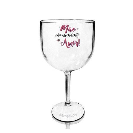 Taça Gin Acrilico - Personalizada Criativa Mães Ascendente