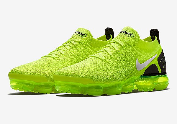 Tênis Nike air vapormax flyknit verde neon green masculino autentico