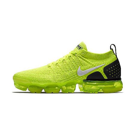 Tênis Nike air vapormax flyknit 2.0 verde neon green masculino 38, 39, 40,  41, 42, 43 autentico 942842 700 frete grátis - airmaxes