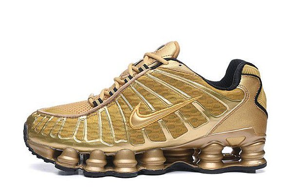 Tênis exclusivo laçamento atual 12 molas dourado limitado disponível -  airmaxes