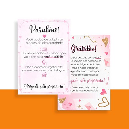 CARTÕES DE AGRADECIMENTO ARTE PADRÃO 9x5CM (LEIA A DESCRIÇÃO!)