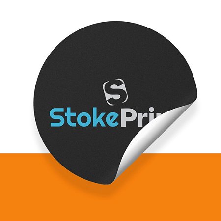 ADESIVOS DE  PAPEL REDONDO PERSONALIZADO COM SUA LOGO