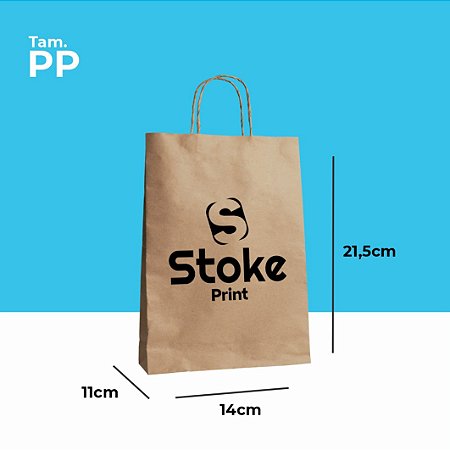 SACOLA KRAFT PERSONALIZADA