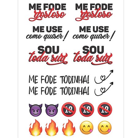 TATUAGEM INTIMA TEMPORÁRIA TODA SUA 10X15CM GTOYS