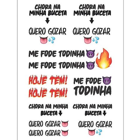 TATUAGEM INTIMA TEMPORÁRIA HOJE TEM 10X15CM GTOYS