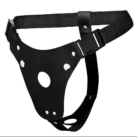 CINTO PARA DUAS PROTESES DP INVERTIDA EM COURO LA PIMIENTA