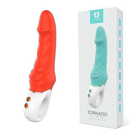 VIBRADOR LUXO PONTO G E CLÍTORIS 9 VIBRAÇÕES TORNADO S HANDE