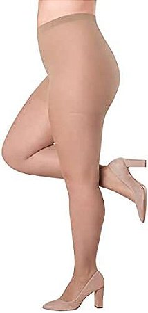 MEIA CALCA ADULTO PLUS CLASSICA OPACA LOBA FIO 20