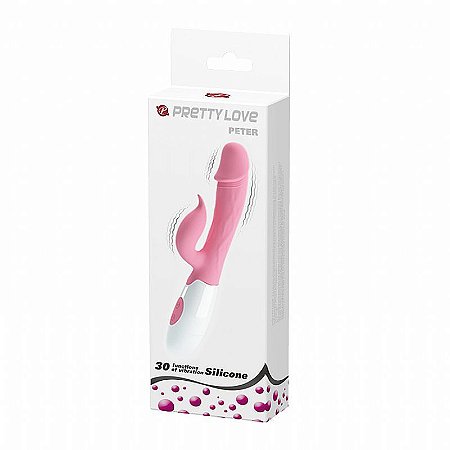 VIBRADOR PETER 29 VIBRACOES EM SILICONE PRETTY LOVE