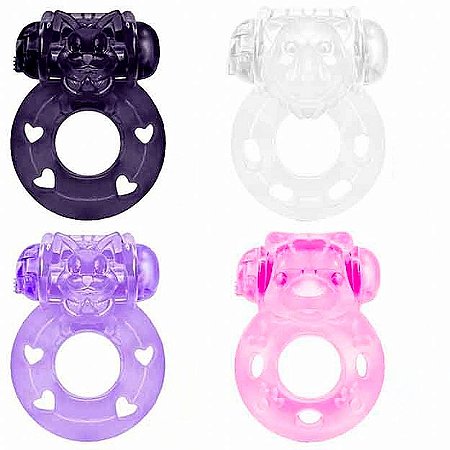 ANEL PENIANO EM JELLY COM VIBRO