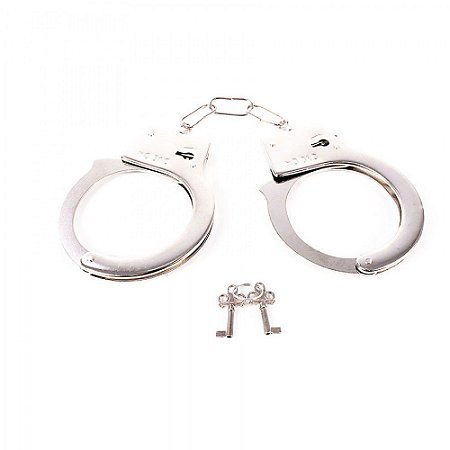 ALGEMA DE METAL CROMADA COM CHAVES