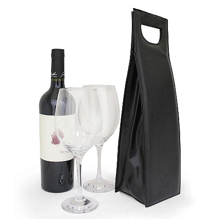 Bolsa para Vinho Térmica - Wine Deluxe Preta