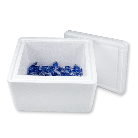 Kit 1 Caixa Eps 10 Litros ISOPOR® Com 150 Unidades De +Gelo 15g