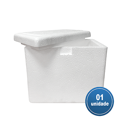 Caixa EPS ISOPOR® 03 Litros Parede Simples - 01 unidade