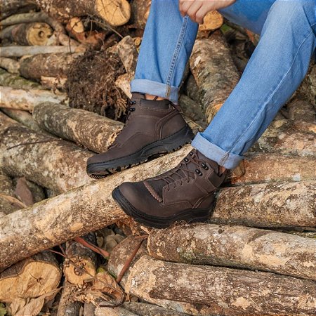 Coturno Classico Texas Gold Franja Café