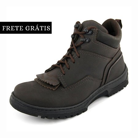 Coturno Classico Texas Gold Franja Café