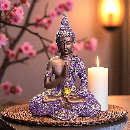 Buda da Proteção e Prosperidade 28 cm - Gesso Cerâmico