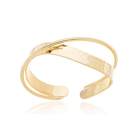BRACELETE PODER FEMININO - BANHO DE OURO