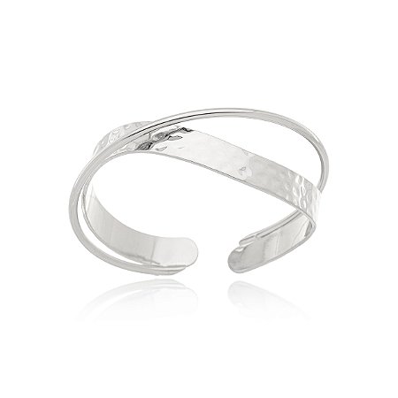 BRACELETE PODER FEMININO - BANHO DE PRATA