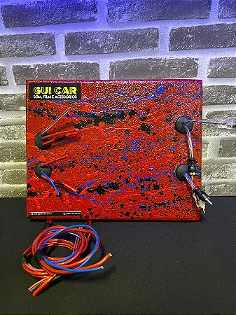 PAINEL DE MÓDULO VERMELHO PARA TS/DS 800X4 TARAMPS + FIAÇÃO BÁSICA