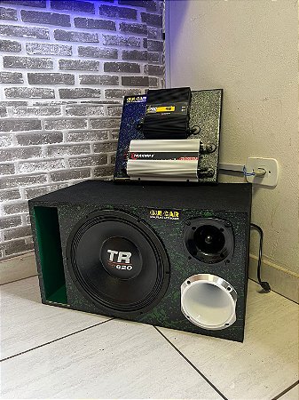 KIT TRIO TR620 + MÓDULO TS1200X4 + FONTE 40AH + PAINEL E FIAÇÃO COMPLETA