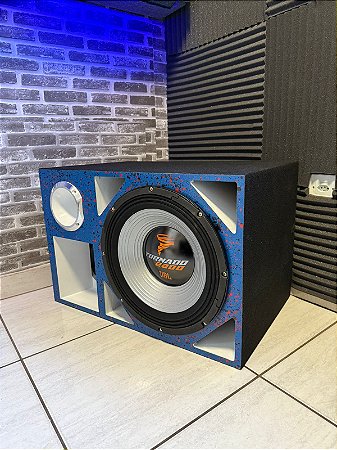 CAIXA TRIO COM ALTO FALANTE TORNADO DE 15" 2200 MÉDIO MB400S TARAMPS E DRIVE Ti JBL D220