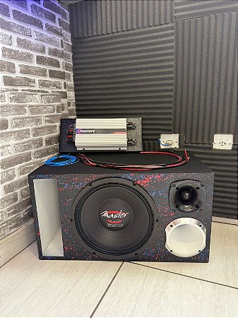 KIT DE SOM TRIO MASTER 620s + MÓDULO TS1200X4 + PAINEL E FIAÇÃO