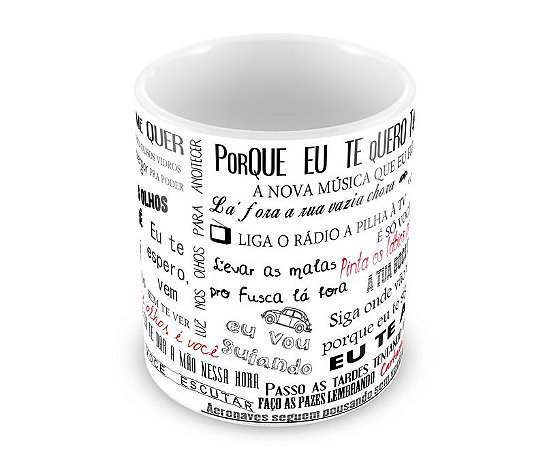 Caneca Música - Luz dos olhos - Cássia Eller