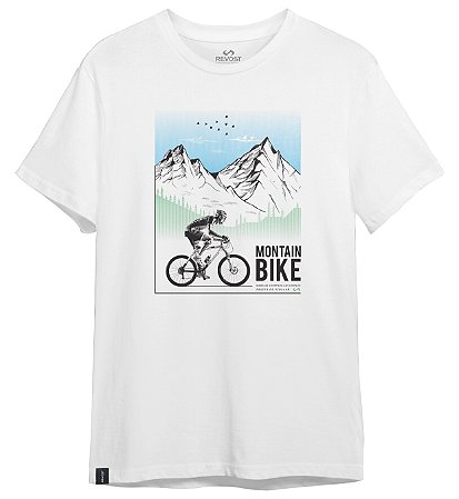 Camiseta Masculina Revost Bike - Branco