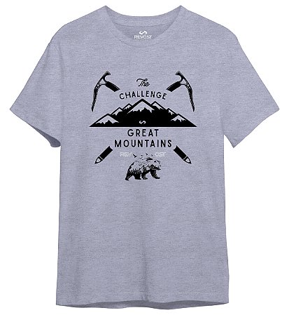 Camiseta Masculina Revost Mountains - Mescla